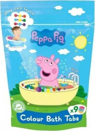 Peppa Pig Peppa Pig Barwinki koloryzujące do kąpieli 144g