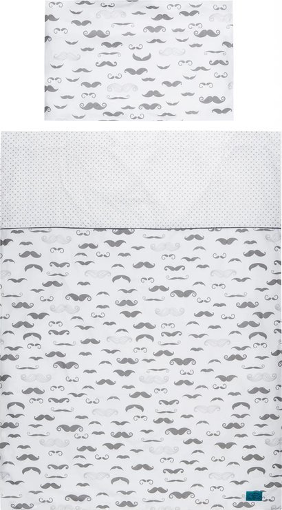 Pościel 100x135, 3 elementy, Wąsy