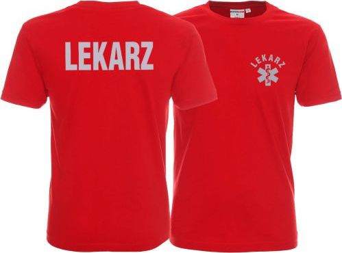 LPP - Promostars Koszulka ratownicza czerwona męska odblaskowa FUNKCYJNA