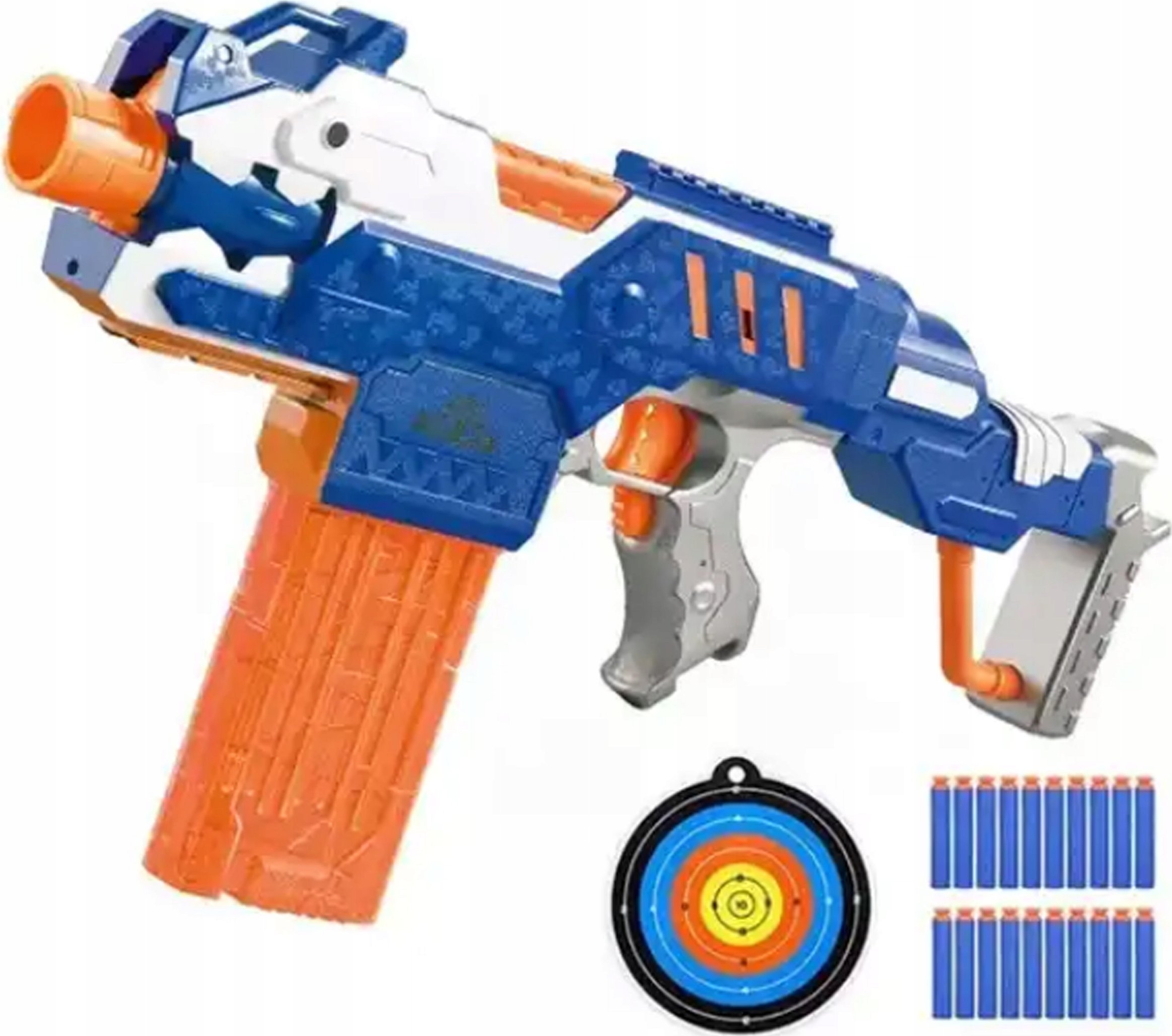 Pistolet Zabawkowy na MiÄkkie StrzaÅki z tarczÄ + 20 strzaÅek 8 lat+