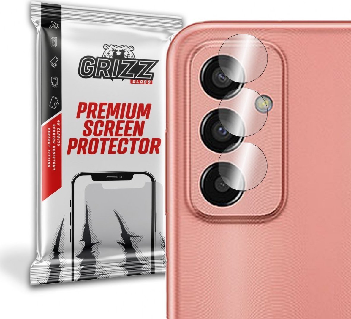 GrizzGlass Szkło hybrydowe na aparat Grizz Samsung Galaxy M13