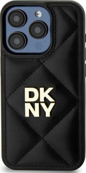 DKNY DKHCP15SPQDSLK iPhone 15 6.1" black/black Quilted Stack Logo