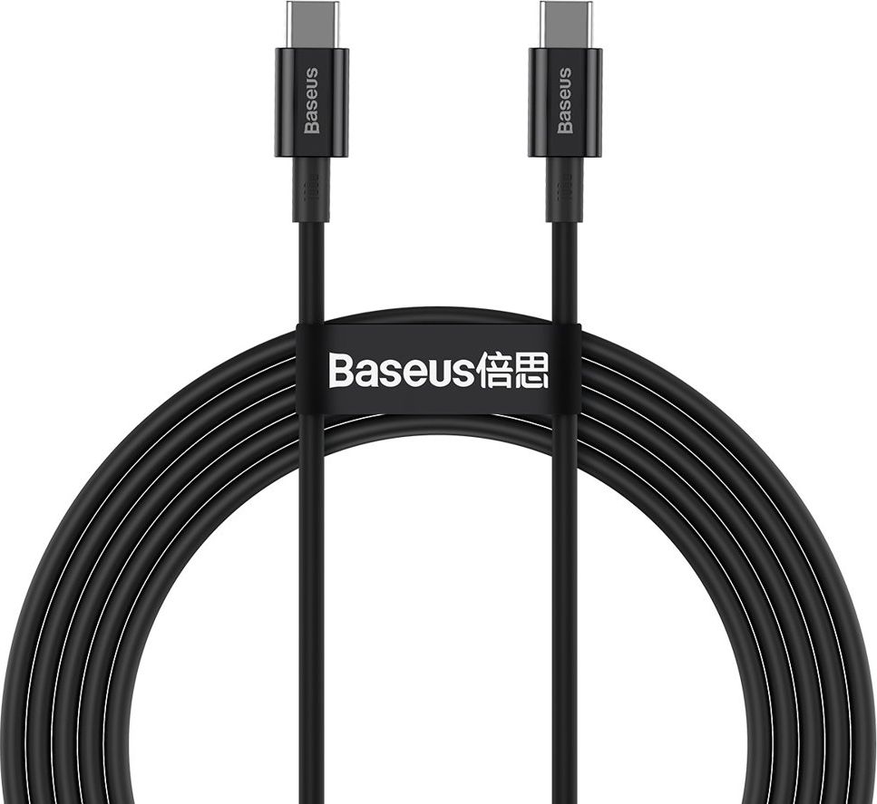 Kabel USB Baseus USB-C - USB-C 2 m Czarny (BSU2850BLK)