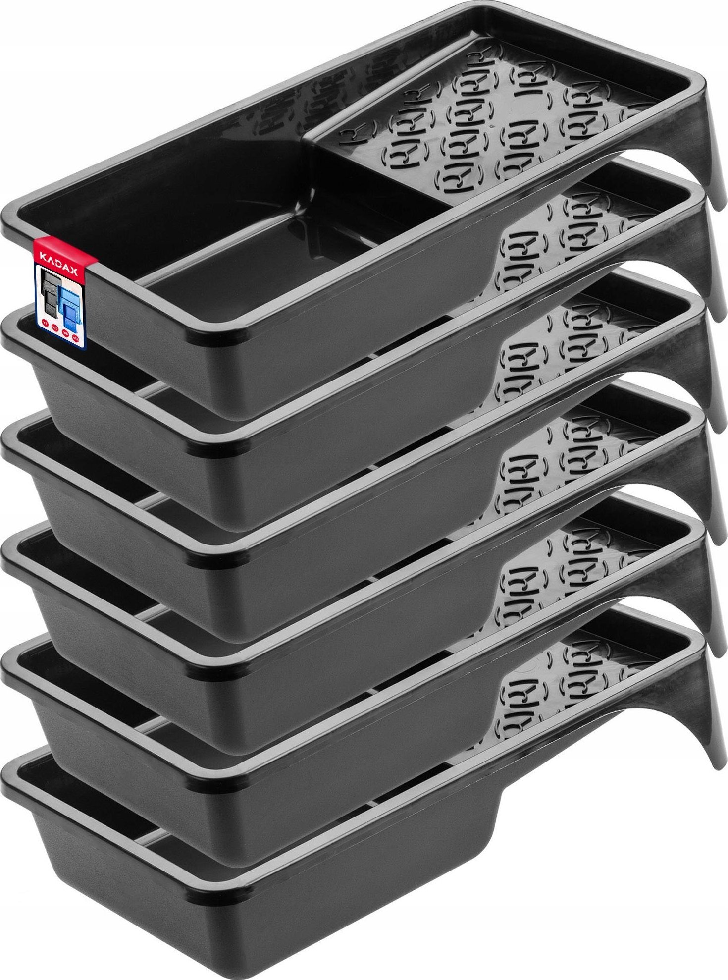 Kadax Kuweta Malarska Na Wałek Farba 160 mm Czarna 6szt