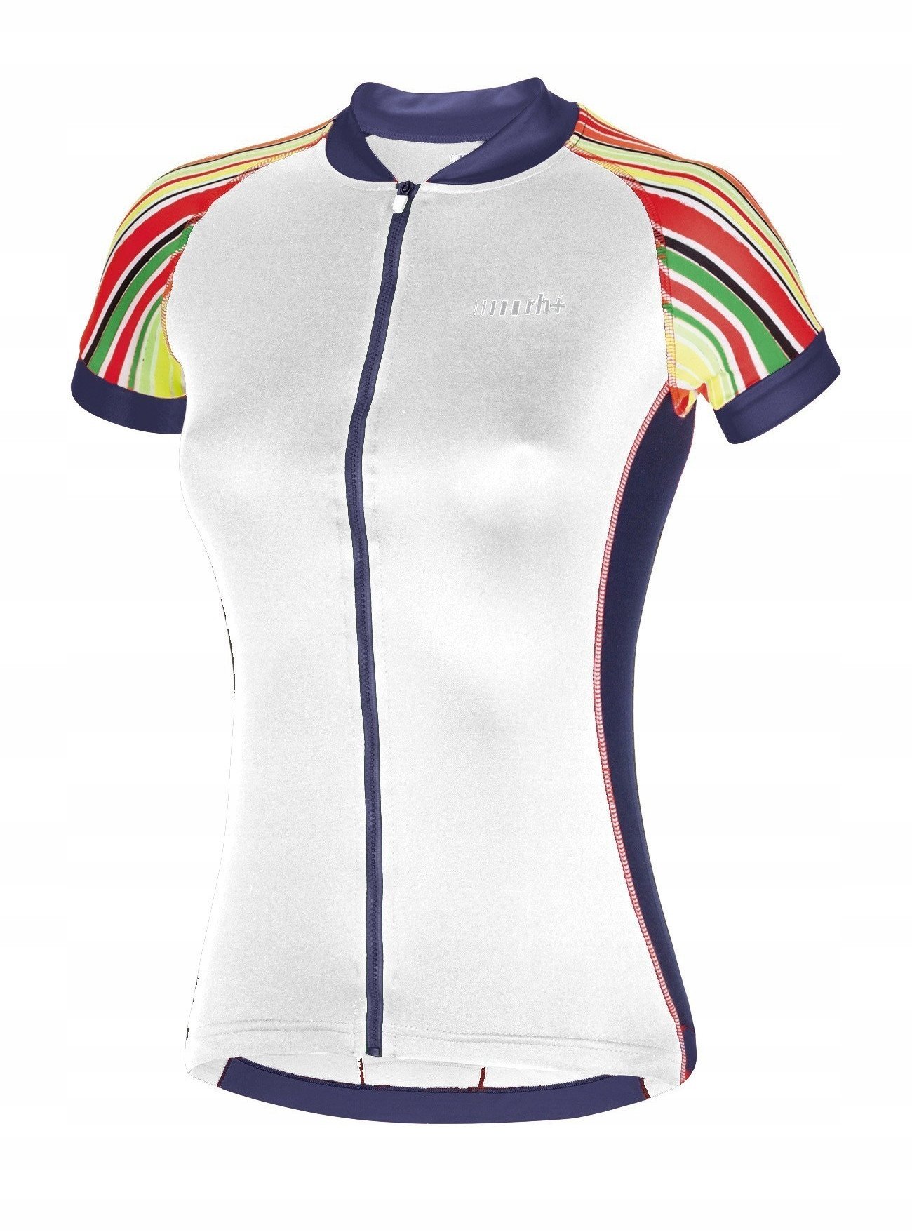 Damska koszulka rowerowa zeroRH+ Paint W WHITE/MULTICOLOR/FUCSIA/DARKB - L