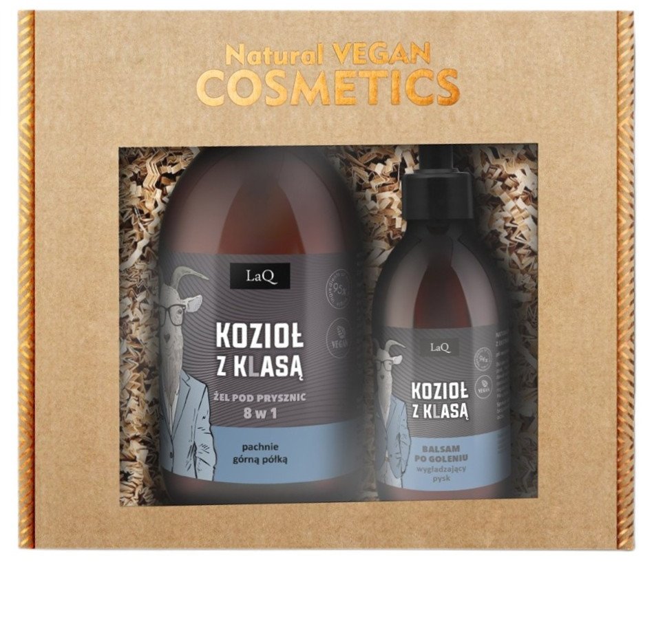 LaQ Kozioł z Klasą zestaw żel pod prysznic 500ml + balsam po goleniu 150ml