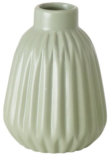Wazon prążkowany, ESKO, zielony