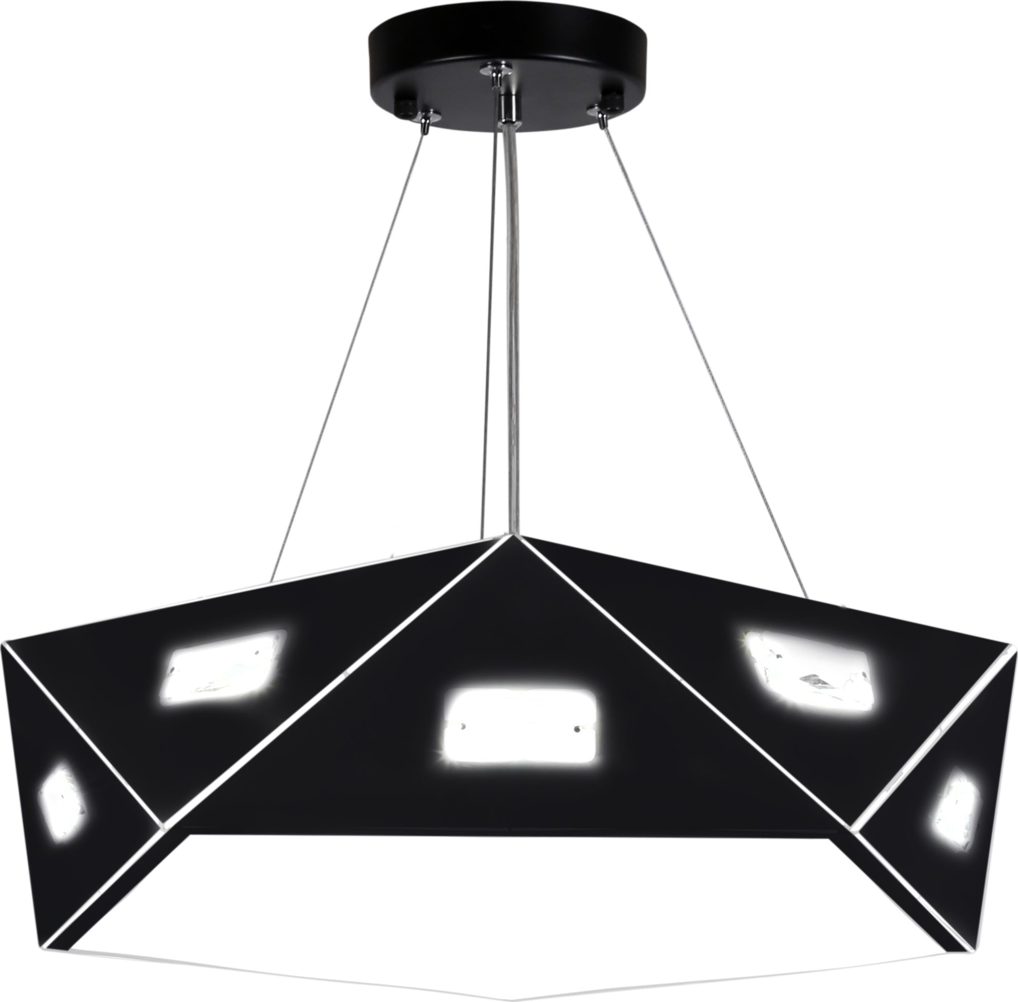 Lampa wisząca Candellux Nemezis nowoczesna czarny (31-59130)