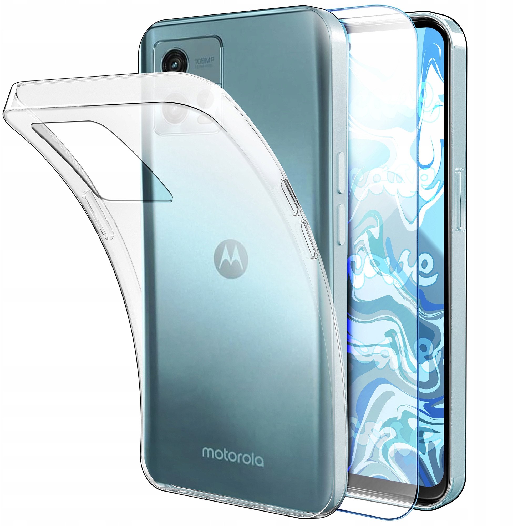 ETUI DO MOTOROLA MOTO G72 OBUDOWA CASE SILIKON SLIM POKROWIEC COVER SZKŁO