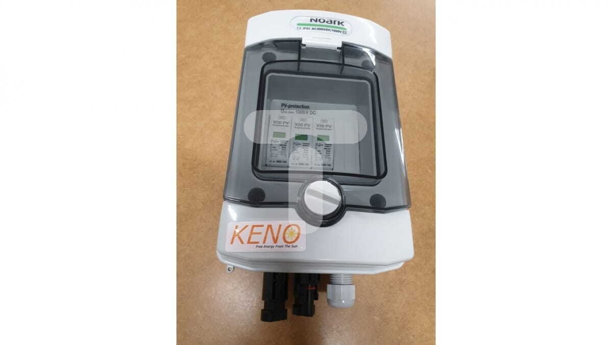 Skrzynka przyłączeniowa hermetyczna z ogranicznikiem przepięć DC, 1000V, typ 2, 1x łańcuch PV, 1x MPPT SH-1 DC