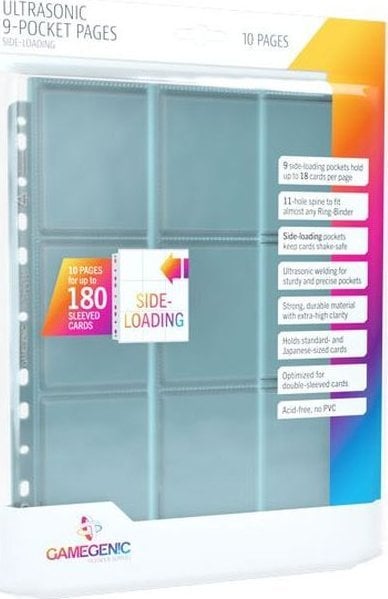 Gamegenic Gamegenic: Ultrasonic 9-Pocket Pages Sideloading (10 szt)