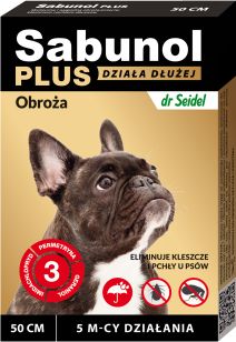 SABUNOL Obroża dla Psa Przeciw Pchłom i Kleszczom 50 cm