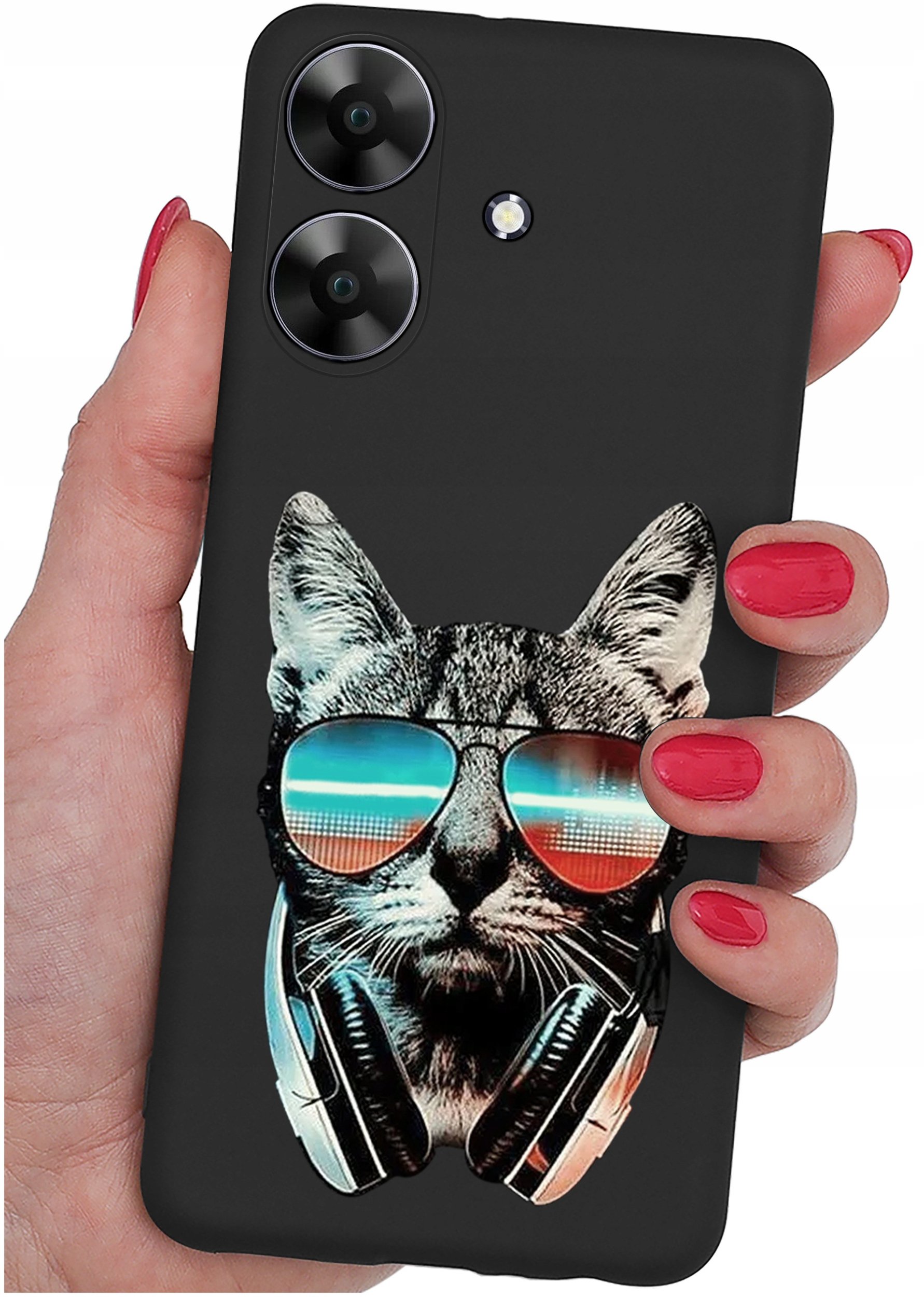 ETUI do Realme Note 60 CASE WZORY | SILIKONOWE MATT CASE + SZKŁO 9H