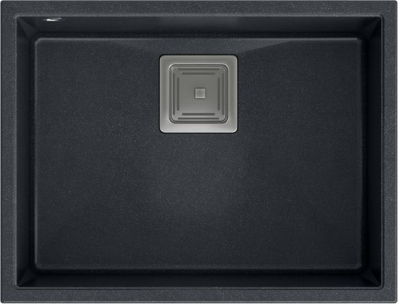 Zlewozmywak Quadron DAVID 50 GraniteQ black diamond/elementy złote