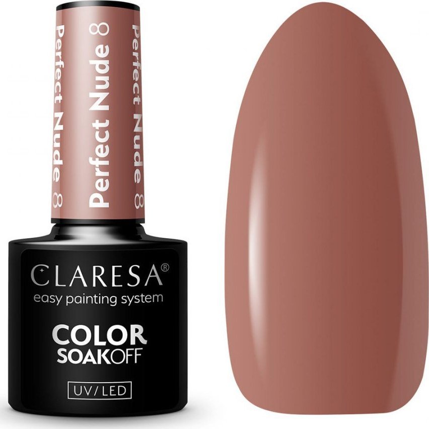 Claresa CLARESA Lakier Hybrydowy PERFECT NUDE 08