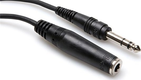 Kabel Hosa Jack 6.3mm - Jack 6.3mm 3.05m czarny (HPE-310)