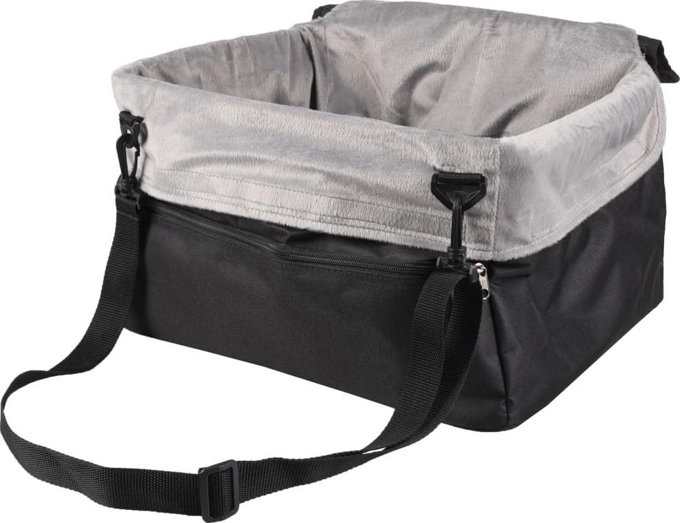 Flamingo FLAMINGO Fotelik samochodowy dla psa Ula, szary, 41 x 36 x 25 cm