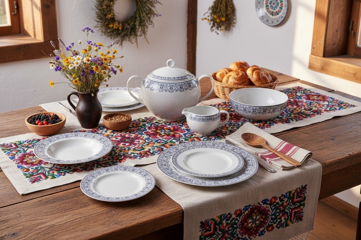 Serwis Obiadowy Dla 12 Osób 42 El. Kobalt WA-160