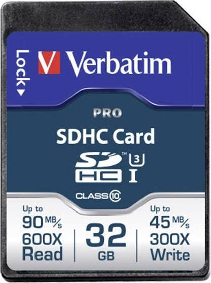 Karta Verbatim Pro SDHC 32 GB Class 10 UHS-I/U3 (47021)