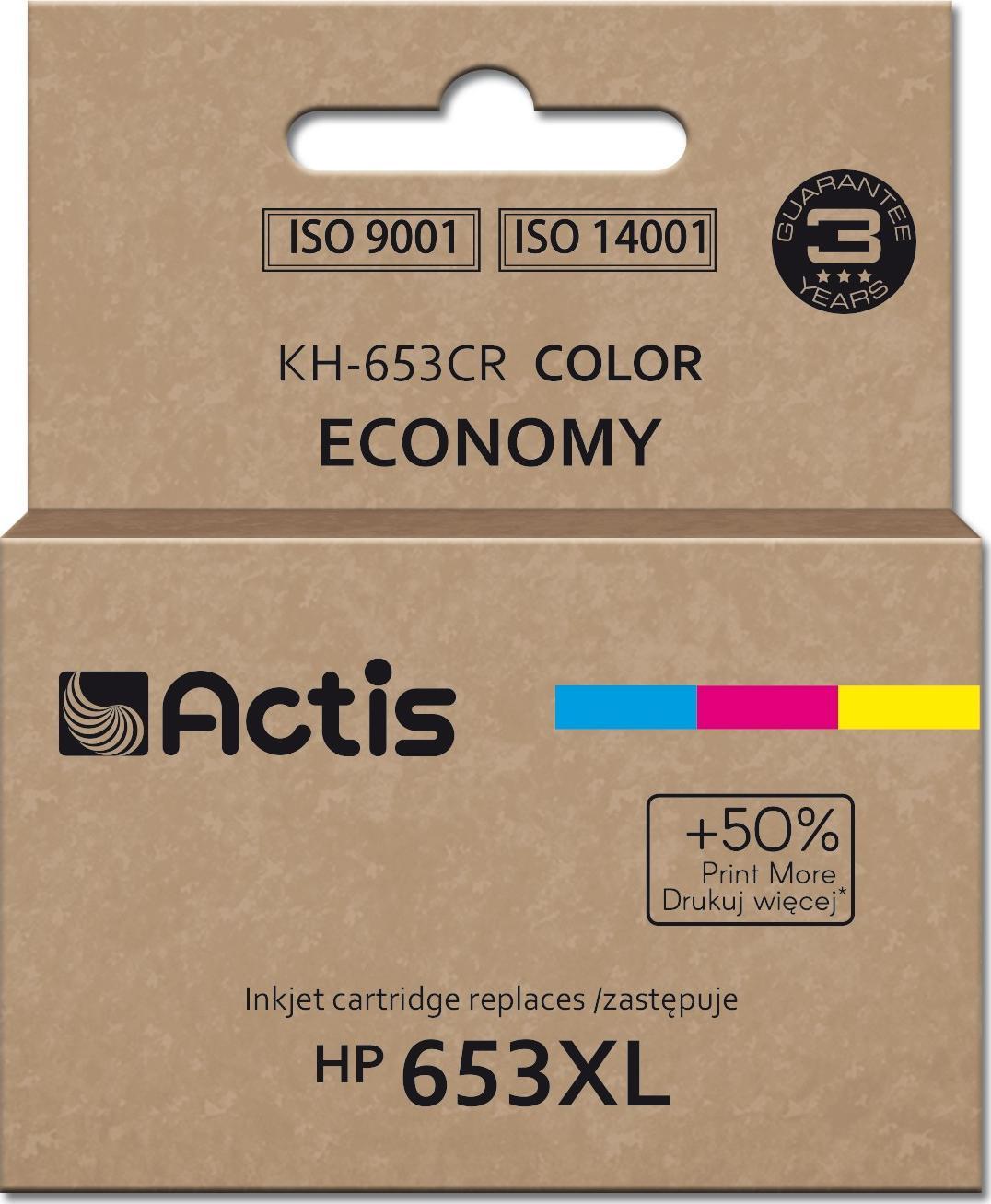 Tusz Actis Tusz Actis KH-653CR (zamiennik HP 653XL 3YM74AE; Premium; 18ml; 300 stron; kolorowy)
