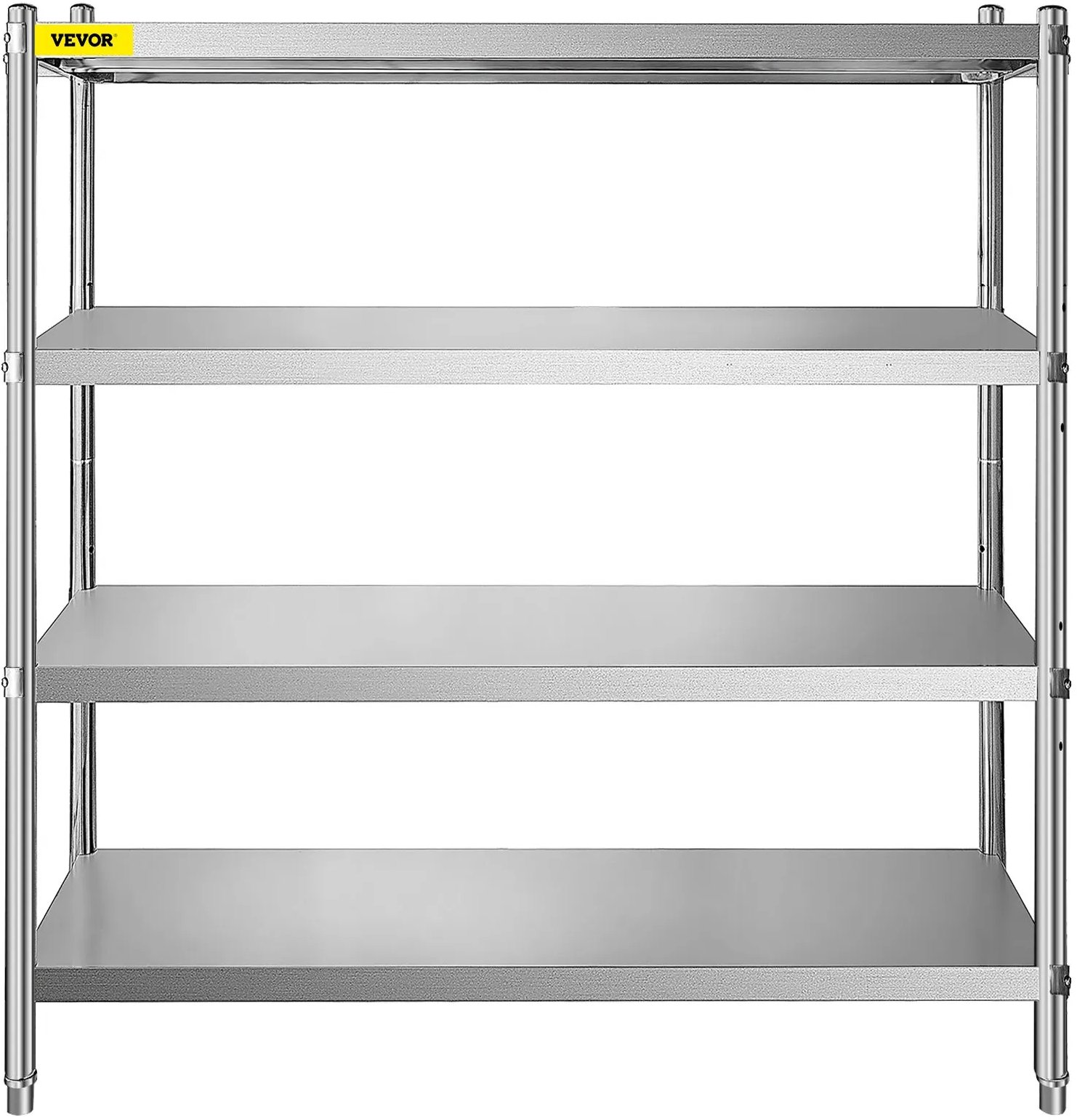 Regał magazynowy 4 półki stal nierdzewna 180x45x150 cm nośny regulowany