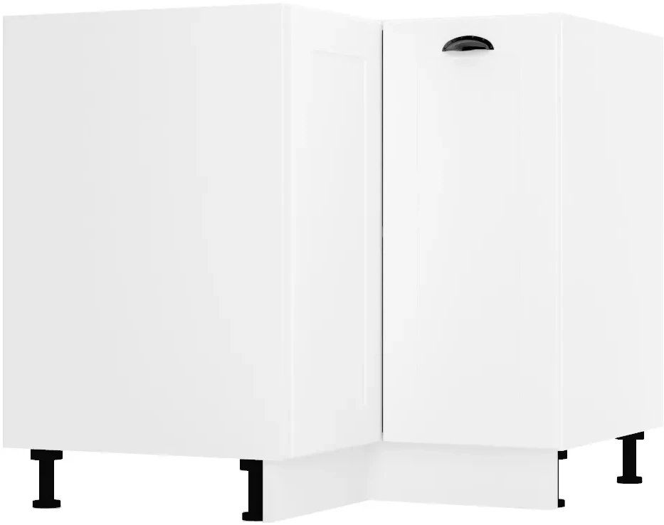 Szafka kuchenna narożna 90 ADELE DRP P/L biała mat STOLKAR