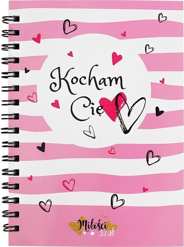 Notes na sprężynie Kocham Cię