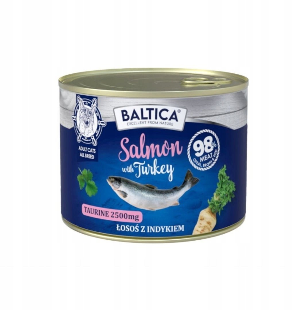 BALTICA EXCELLENT Karma mokra kot Salmon with Turkey 185g