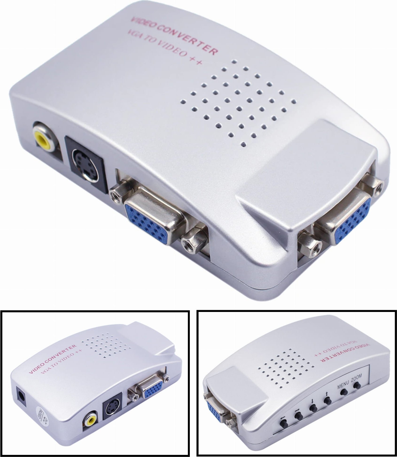 Adapter AV SwiatKabli VGA na S-VIDEO / AV / VGA Adapter KONWERTER OBRAZU