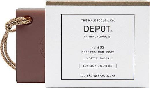 Trussardi Depot, 600 Body Solutions No. 602, Botanical Complex, Cleansing, Mystic Amber, Scented Soap Bar , 100 g For Men