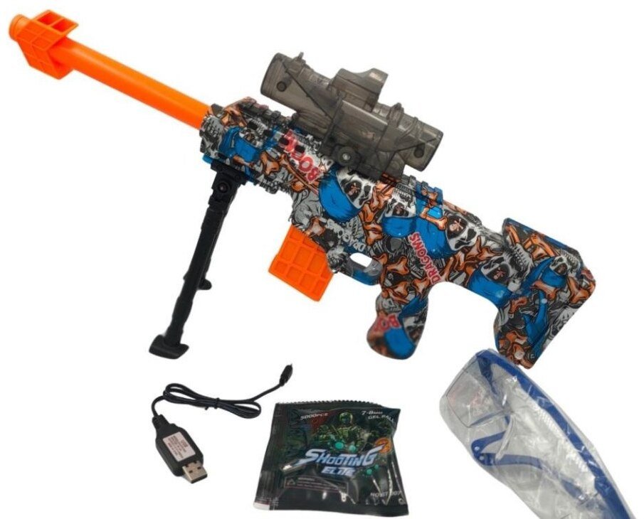 Karabin na kulki żelowe z ładowarką