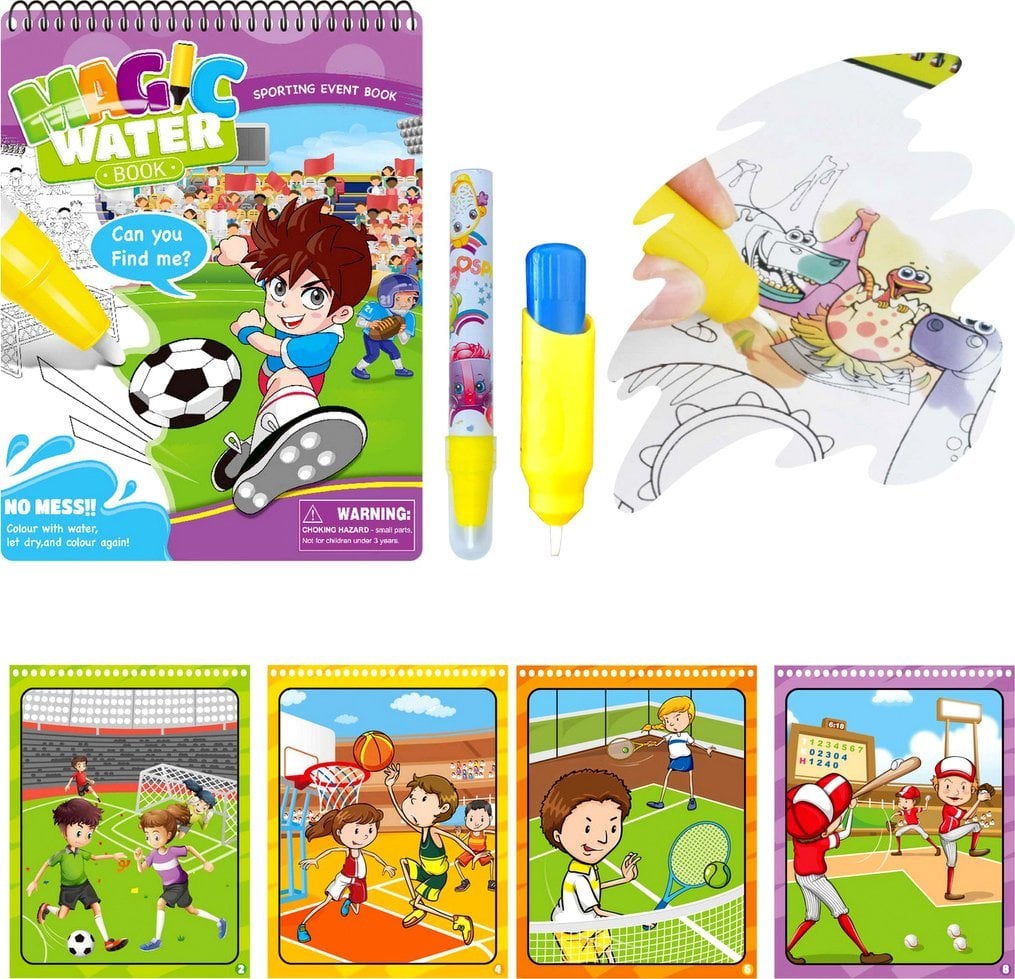 Madej Książeczka do kolorow.mazakiem wodnym Sport 006971