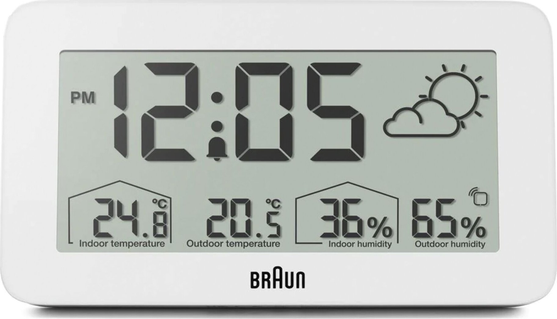 Stacja pogodowa Braun Braun BC 13 W DCF Digital Weather Station white