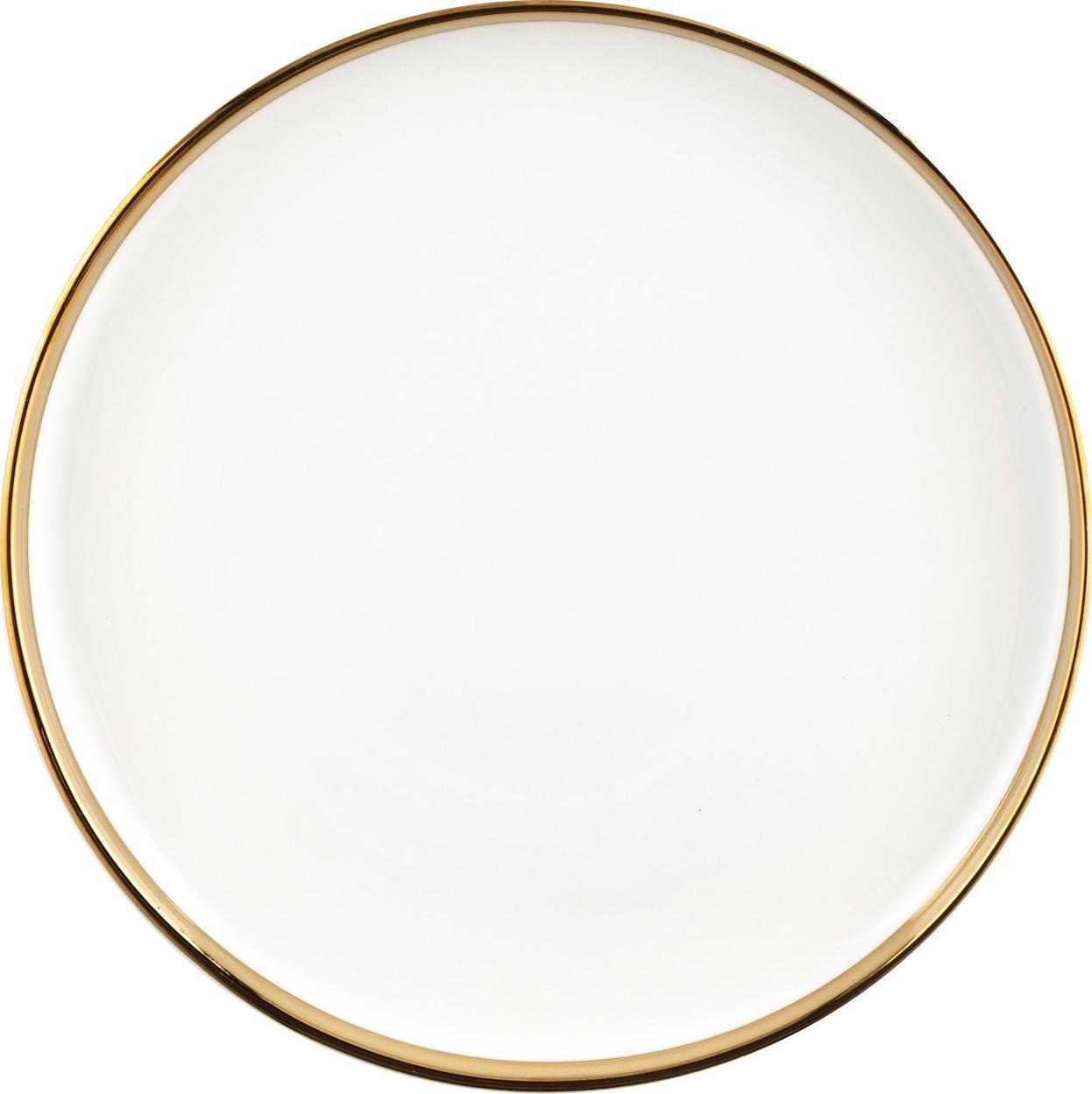Florina Talerz deserowy Florina Berlotti 20 cm biało-złoty
