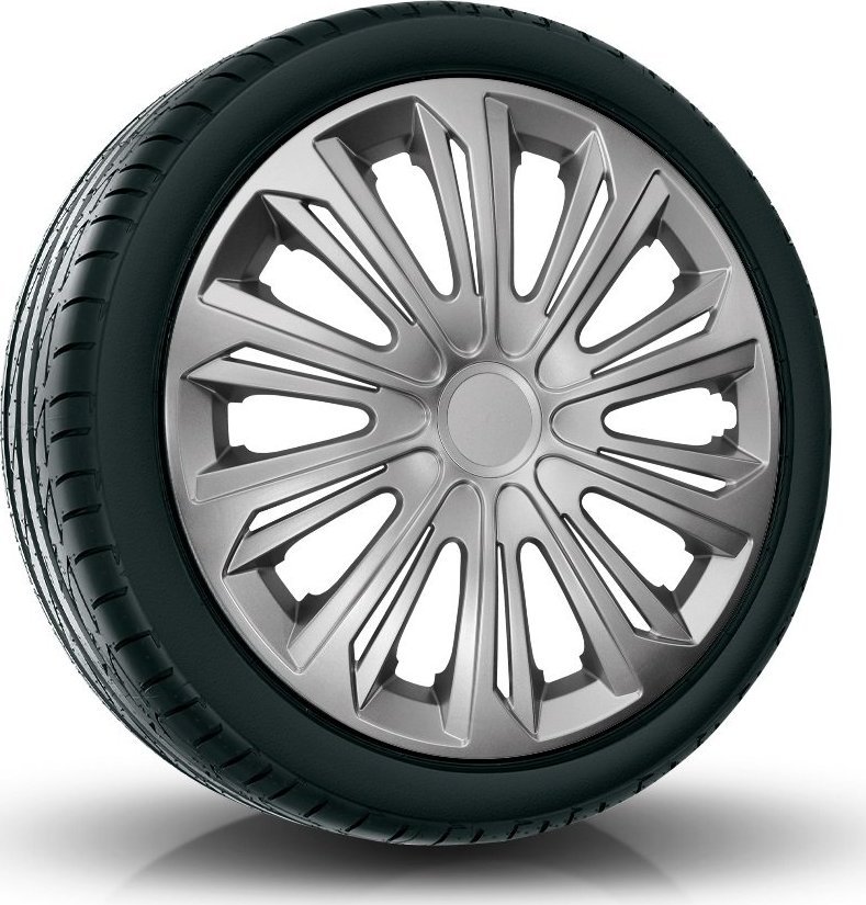 Kołpak NRM Komplet kołpaków uniwersalnych Strong silver 14 cali