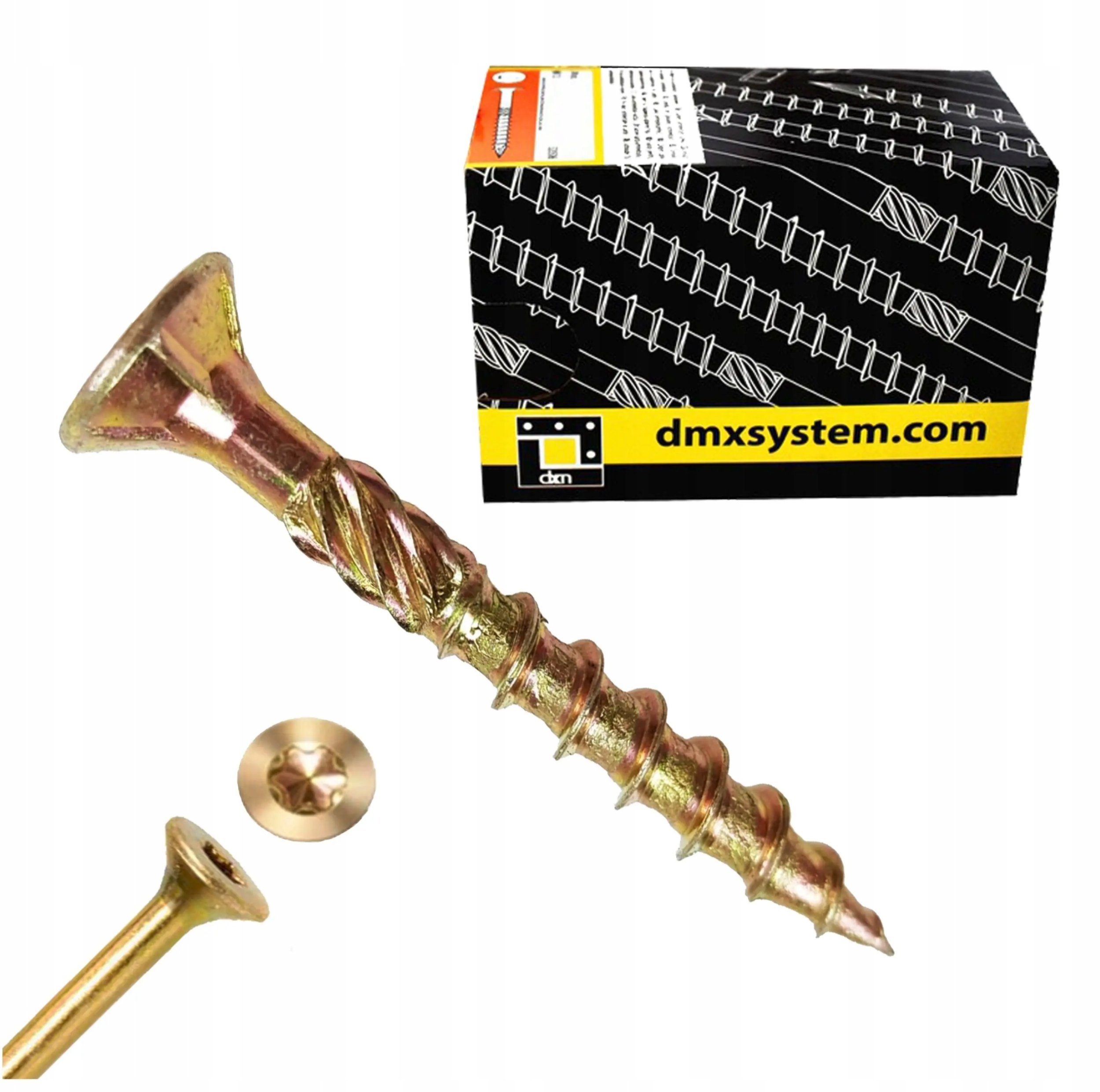 WKRĘT DO DREWNA Z ŁBEM STOŻKOWYM NA TORX 8*60MM T40