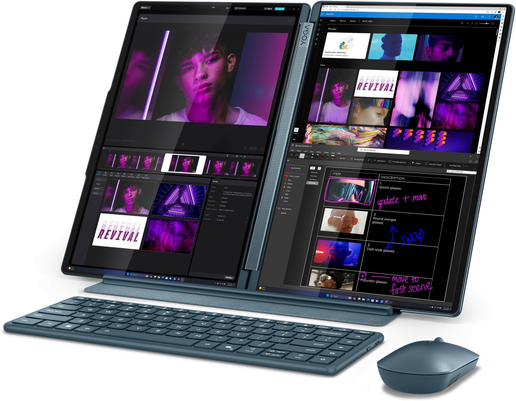 Laptop Lenovo Yoga Book 9 14IAH10 Ultra 7 255H / 32 GB / 1 TB / W11 Pro / 120 Hz (83KJ000BNT)