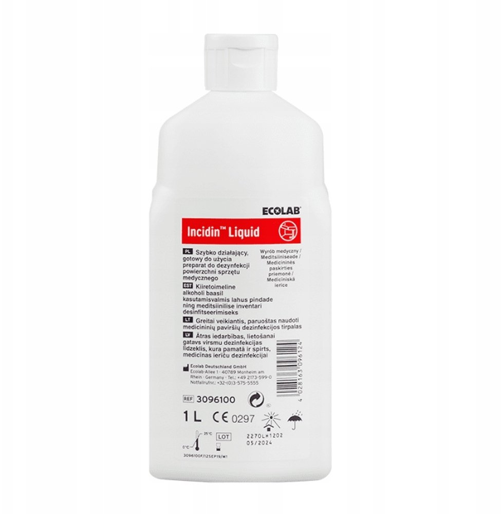 Ecolab Incidin Liquid Spray Preparat do dezynfekcji 1 L
