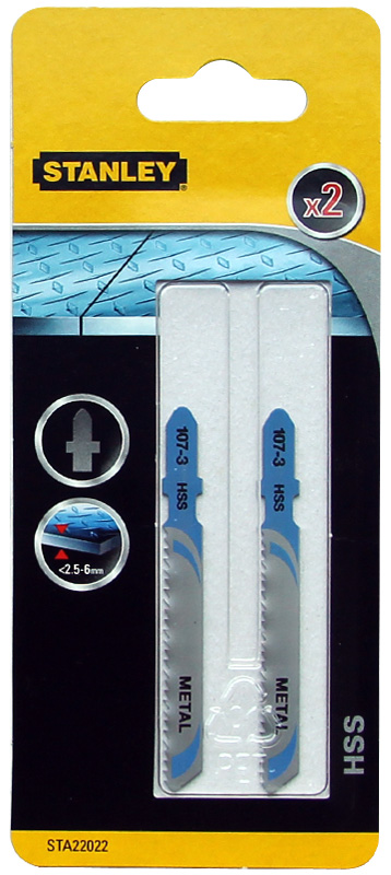 Stanley Brzeszczoty do wyrzynarki T 2szt. do metalu STA22022