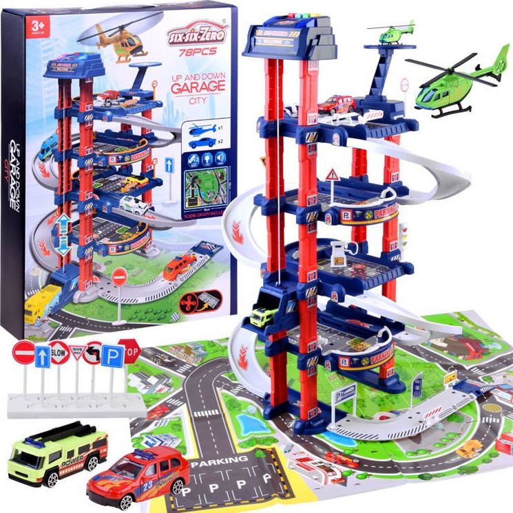 Jokomisiada Duży Parking ELEKTRYCZNA WINDA tor dla aut ZA4003