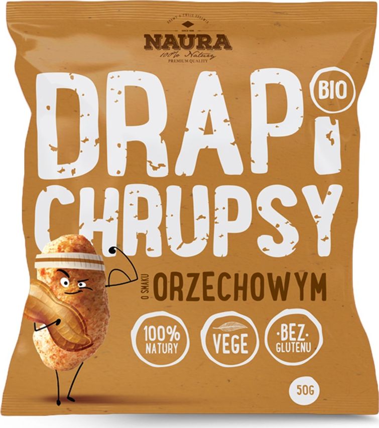 Naura Drapi Chrupki o smaku orzechowym - 50 g