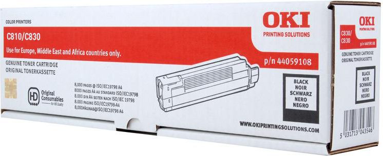 Toner OKI 44059108 Black Oryginał (44059108)