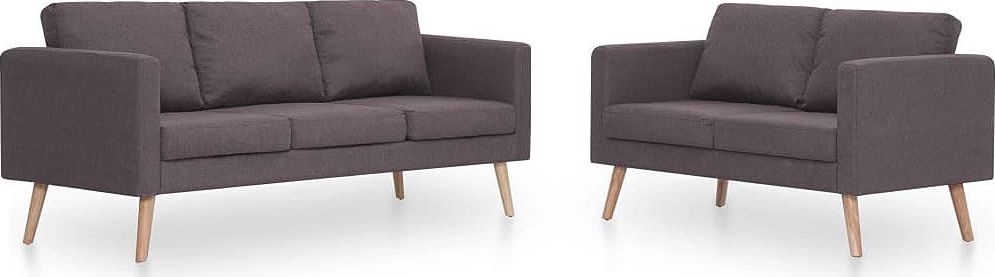 Elior Komplet 2 sof wypoczynkowych Bailey - Taupe