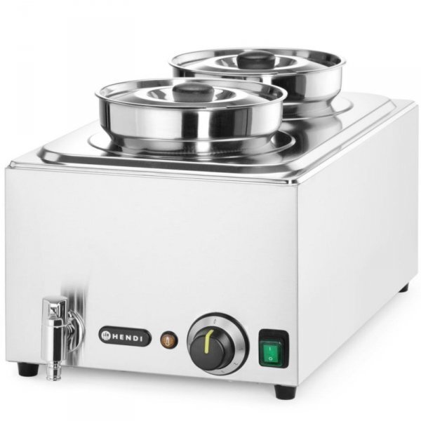 Bemar elektryczny podgrzewacz stacja do zupy z pojemnikami 2 x 4 l 1000 W