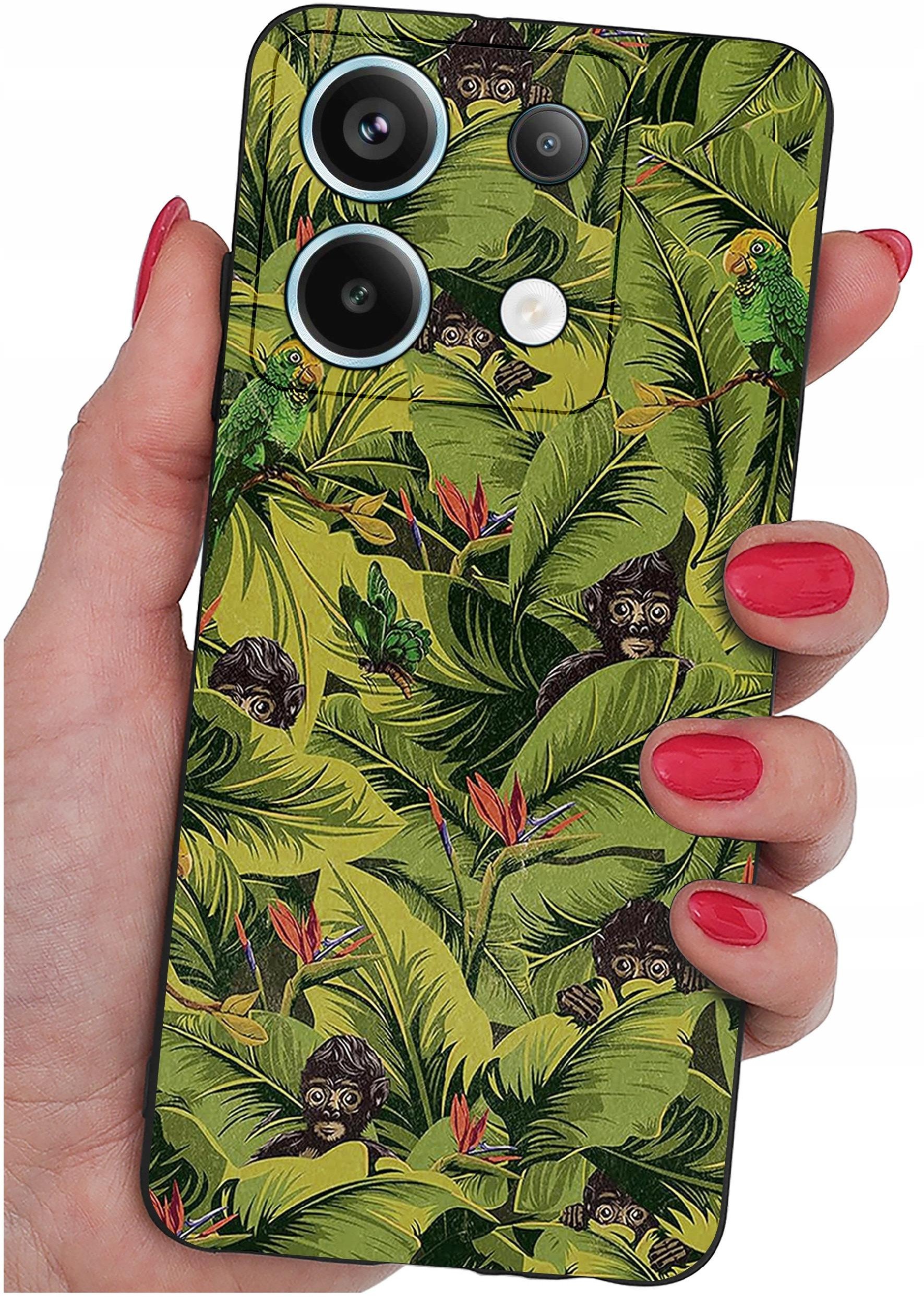 ETUI do Xiaomi Redmi Note 13 Pro 5G WZORY |SILIKONOWE MATT CASE +SZKŁO 9H