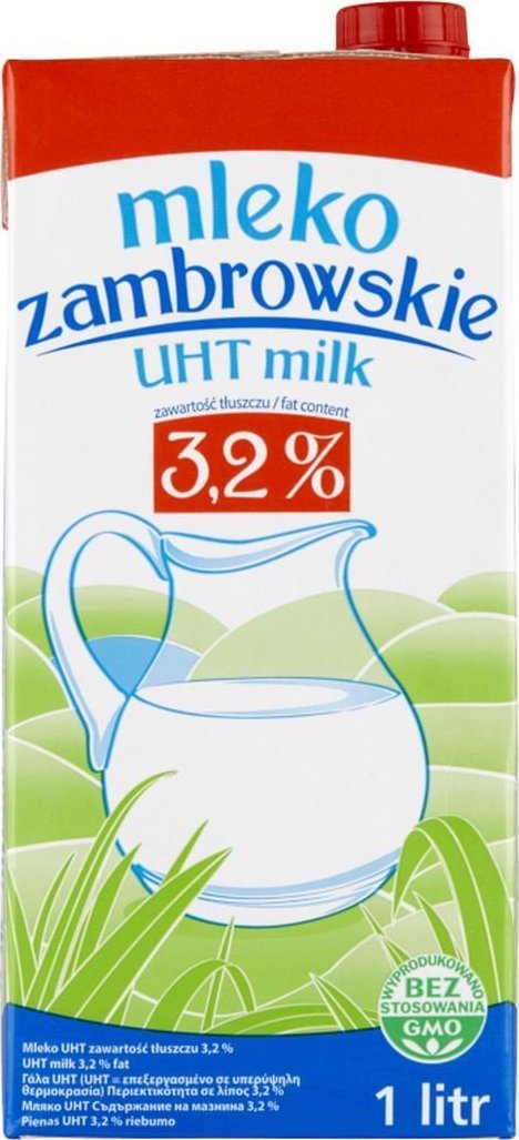 Mleko zambrowskie Mleko zambrowskie UHT 3,2 % 1 l
