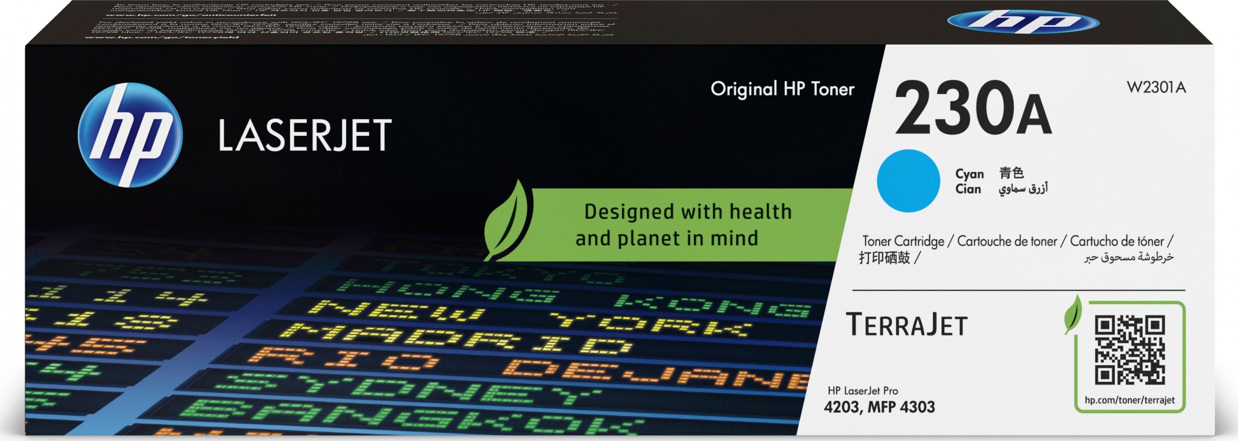 Toner HP HP Toner Cart. W2302X (230X) for Color LaserJet Pro MFP 4302 Color LaserJet Pro 4202 yellow High Capacity