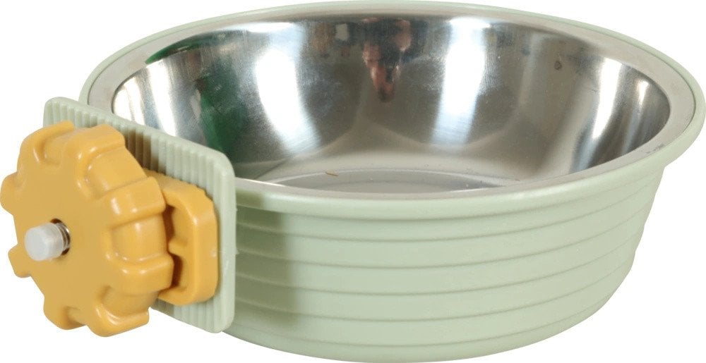 ZOLUX Karmnik dla królika i kawii do mocowania plastik/inox COSY 350ml ziel