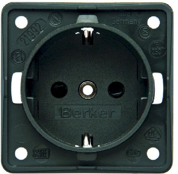 Berker Gniazdo Integro SCHUKO antracyt mat (0941852505)