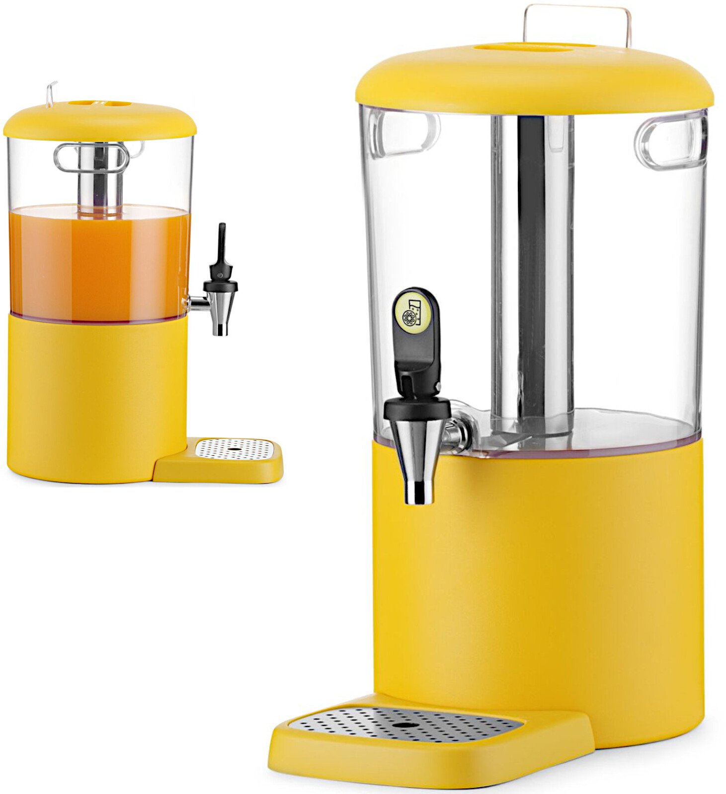 Hendi Dyspenser dozownik chłodzący do soków napojów UNIQ 4 l - żółty